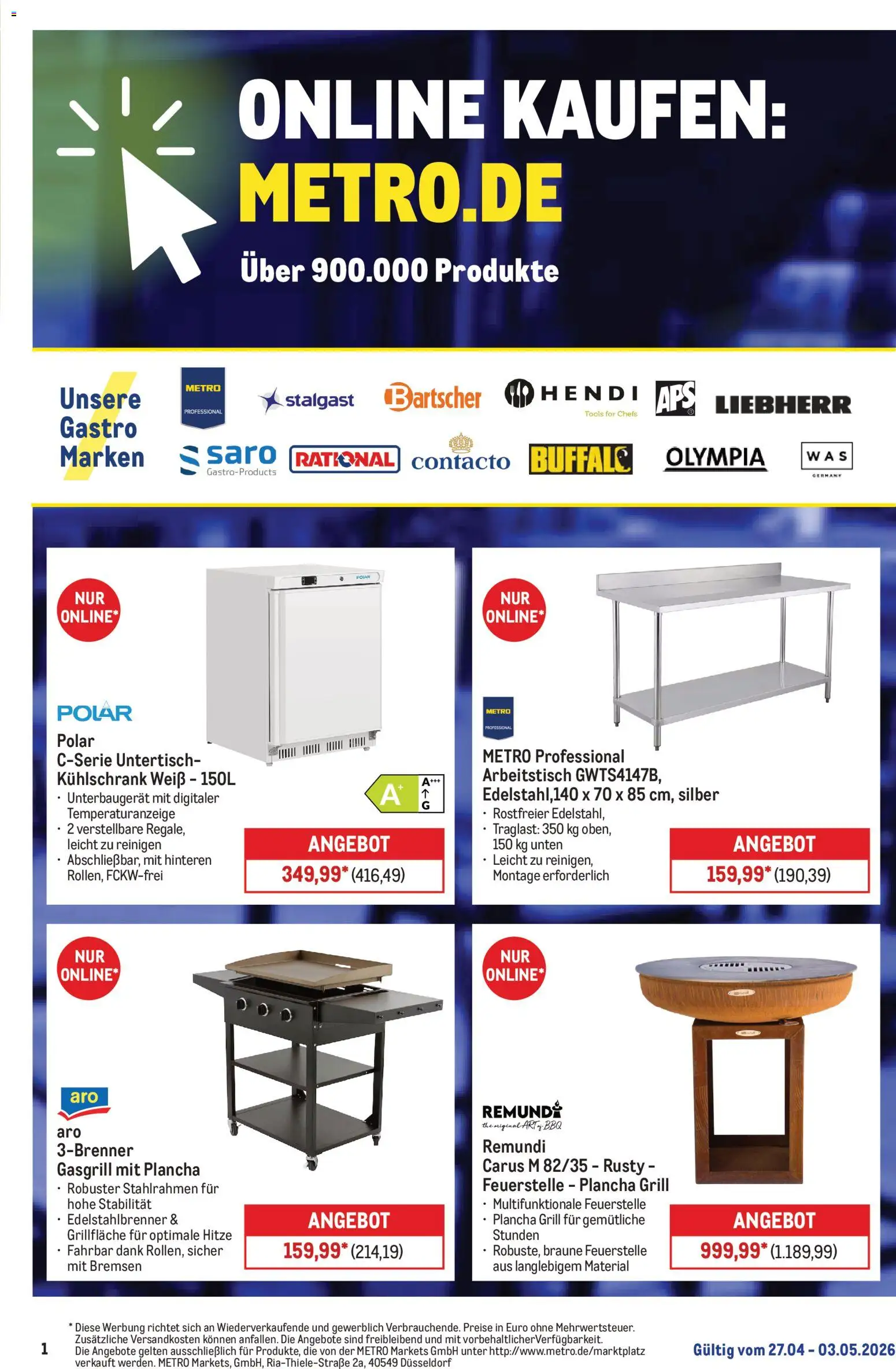 Vorschau von dem Prospekt des Geschäftes Metro, gültig ab dem 27.04.2026
