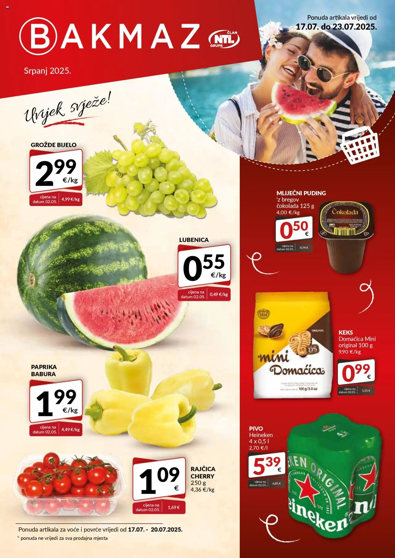 Bakmaz aktualni Katalog vrijedi od 17.07.2025 - tjedna akcija broj stranice 1