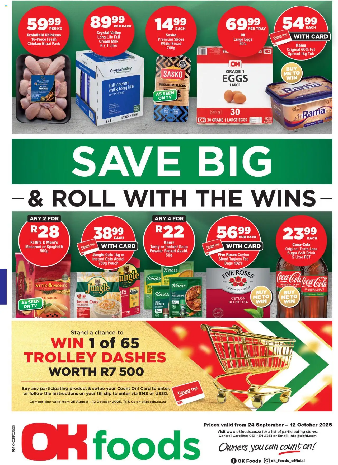 OK Foods Northern Cape - Specials from 24/09 - 12/10/2025 > Promotions