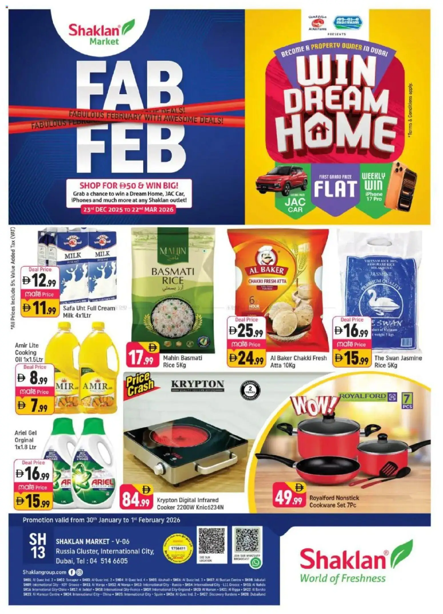 Preview of the catalogue Weekend Deals - V-06, Russia Cluster International City of store Shaklan valid from 30 Jan, 2026