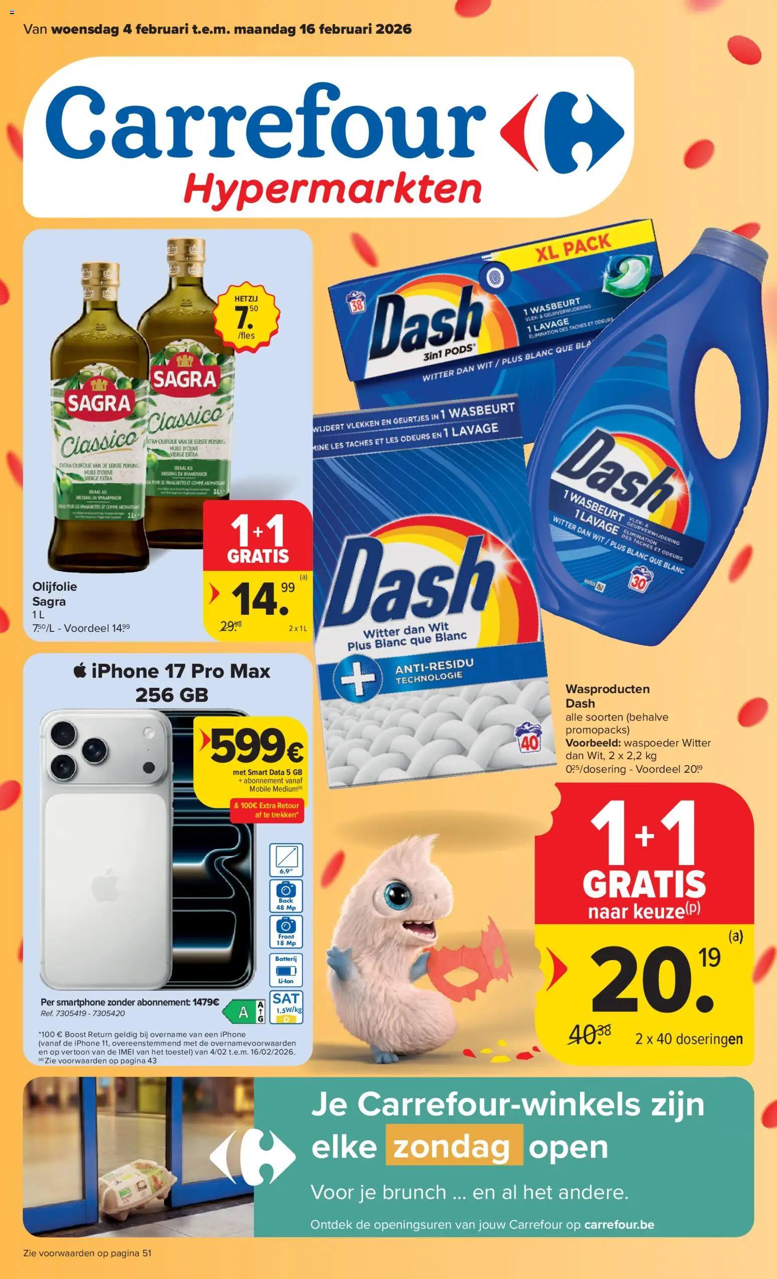 Voorbeeld van Folder week 6 van winkel Carrefour geldig vanaf 04/02/2026