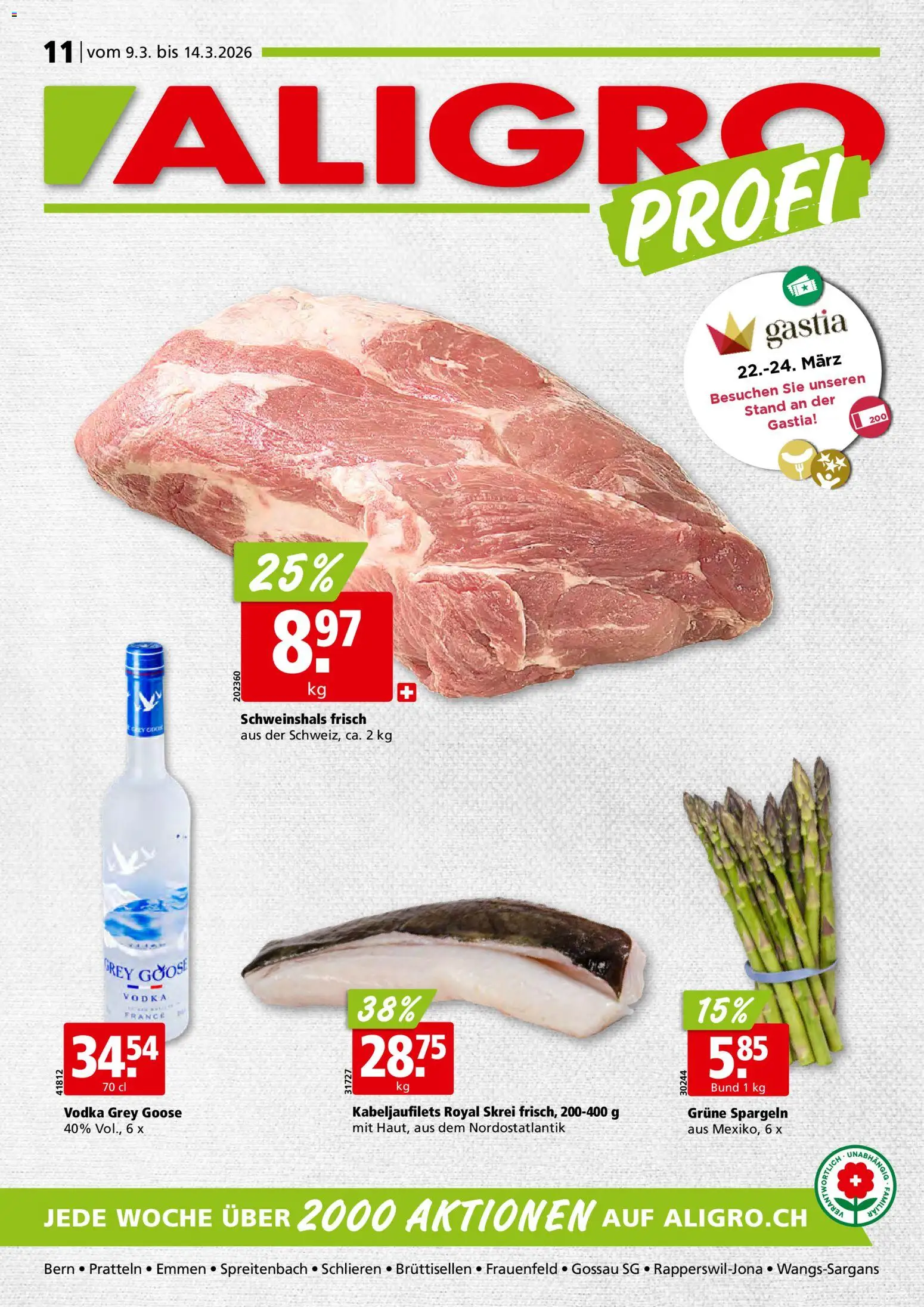 Vorschau des Merkblatts Aligro aktionen vom Shop Aligro gültig von 09.03.2026 bis 14.03.2026