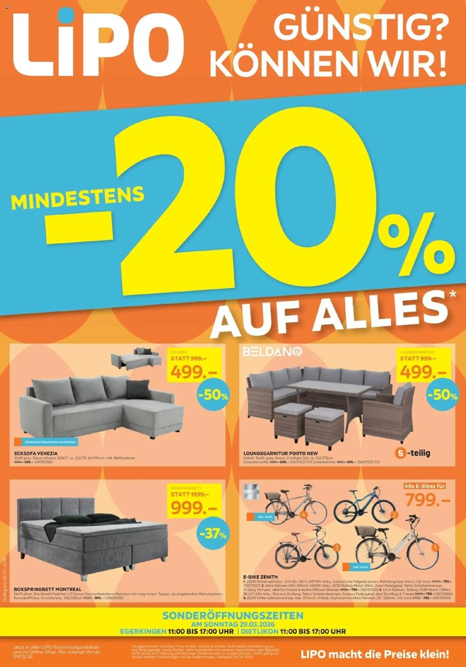 Vorschau des Merkblatts Lipo aktionen vom Shop Lipo gültig von 24.03.2026 bis 06.04.2026