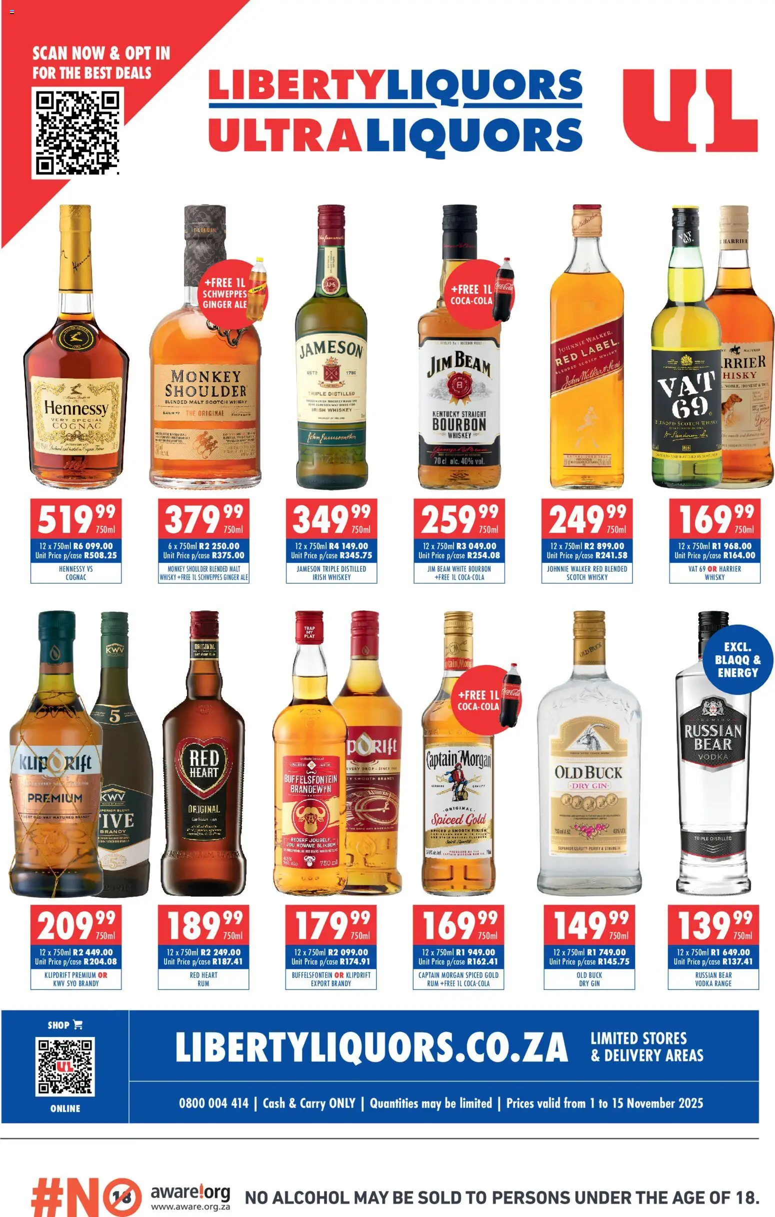 Preview of Ultra Liquors flyer valid from 01/11/2025