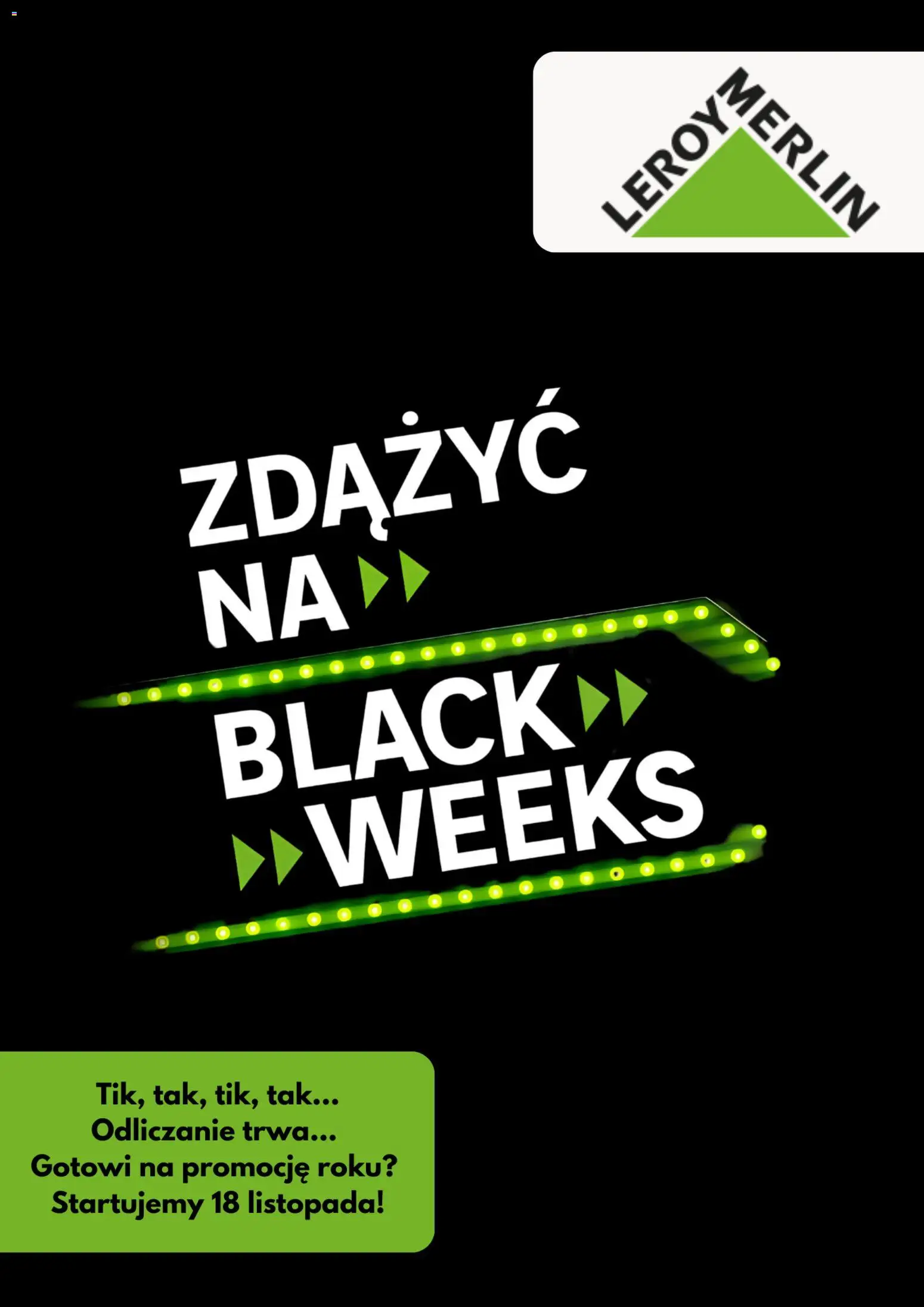 Pogląd gazetki "Black Friday awizo" ze sklepu Leroy Merlin ważnej od 17.11.2025