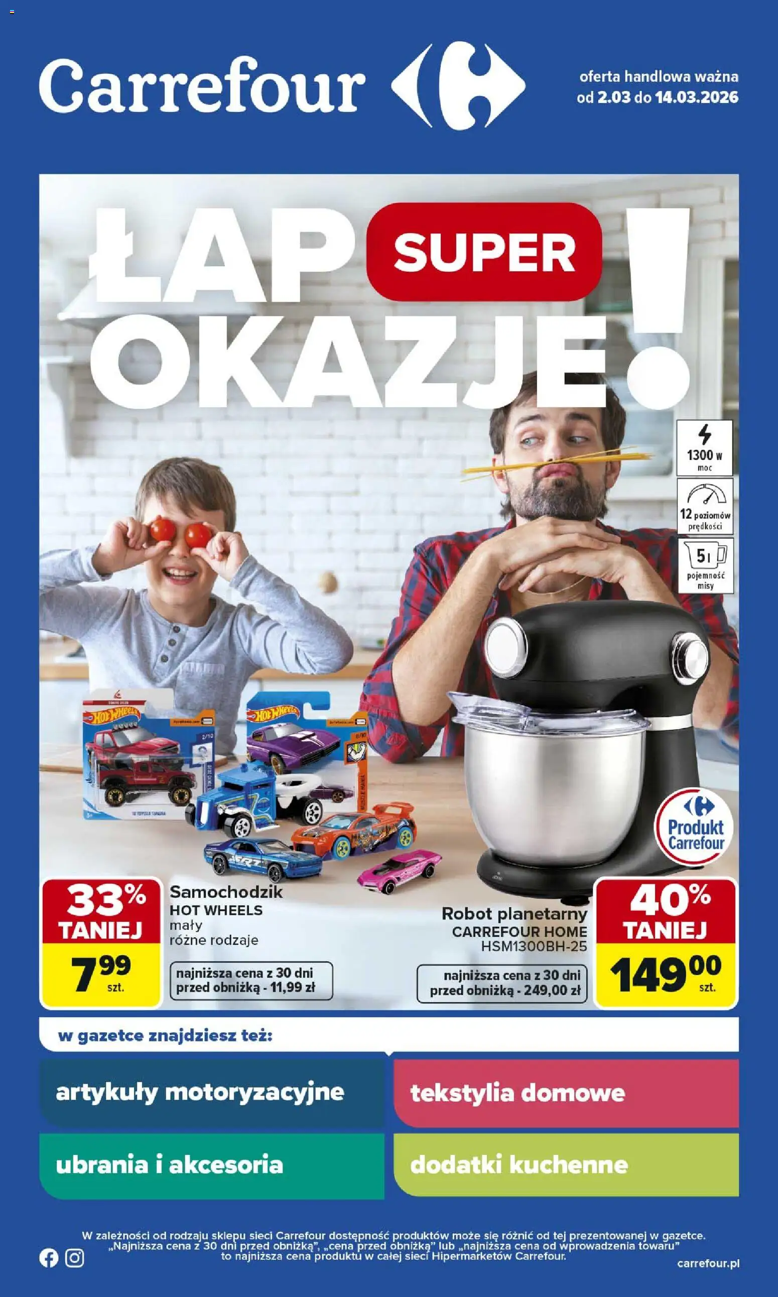 Pogląd gazetki "Carrefour gazetka - Łap super okazje" ze sklepu Carrefour ważnej od 02.03.2026