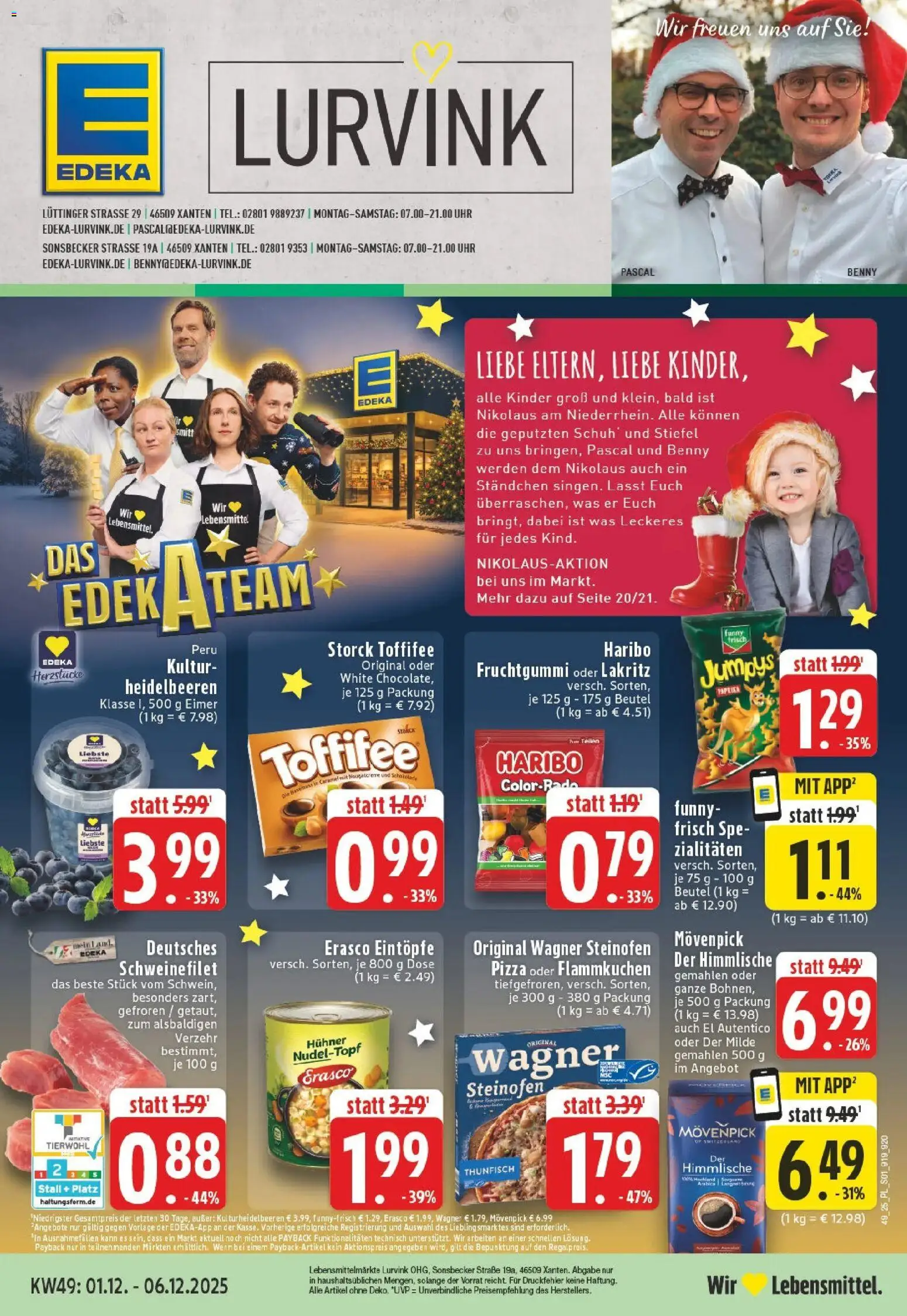 Vorschau von dem Prospekt des Geschäftes Edeka, gültig ab dem 01.12.2025