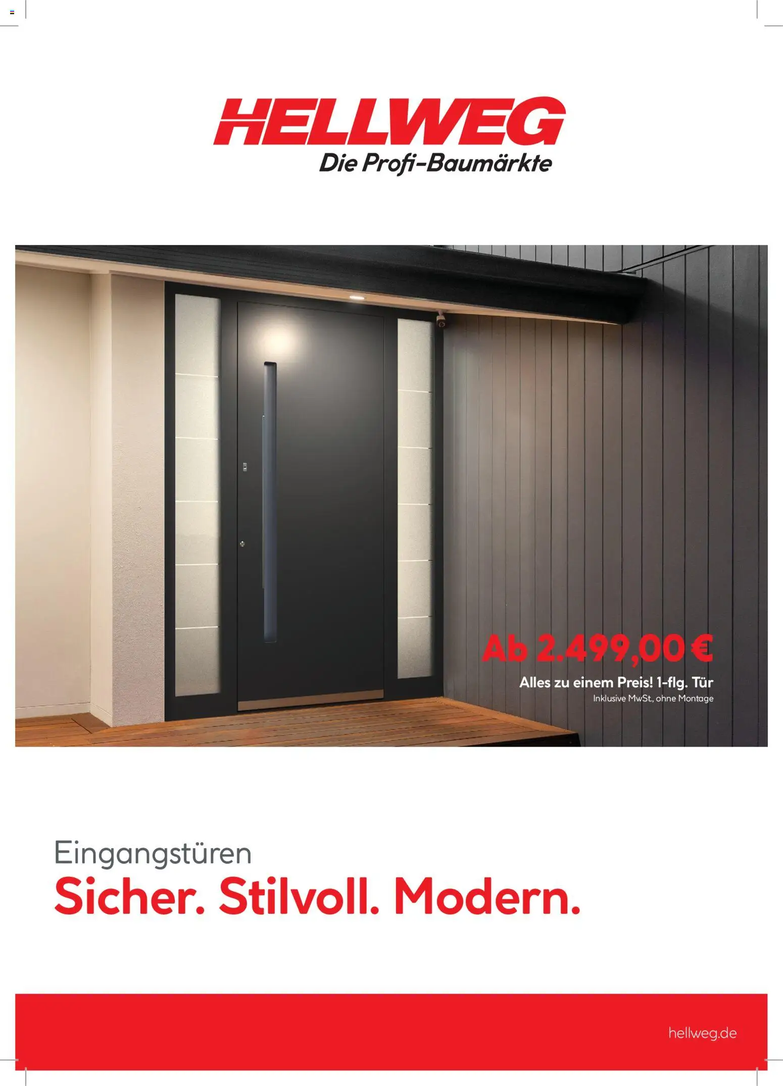 Vorschau von dem Prospekt des Geschäftes Hellweg, gültig ab dem 05.12.2025 - Tür