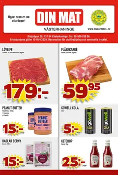 Förhandsgranska reklamblad Din Mat erbjudanden från butik Din Mat gäller från 13/04/2026