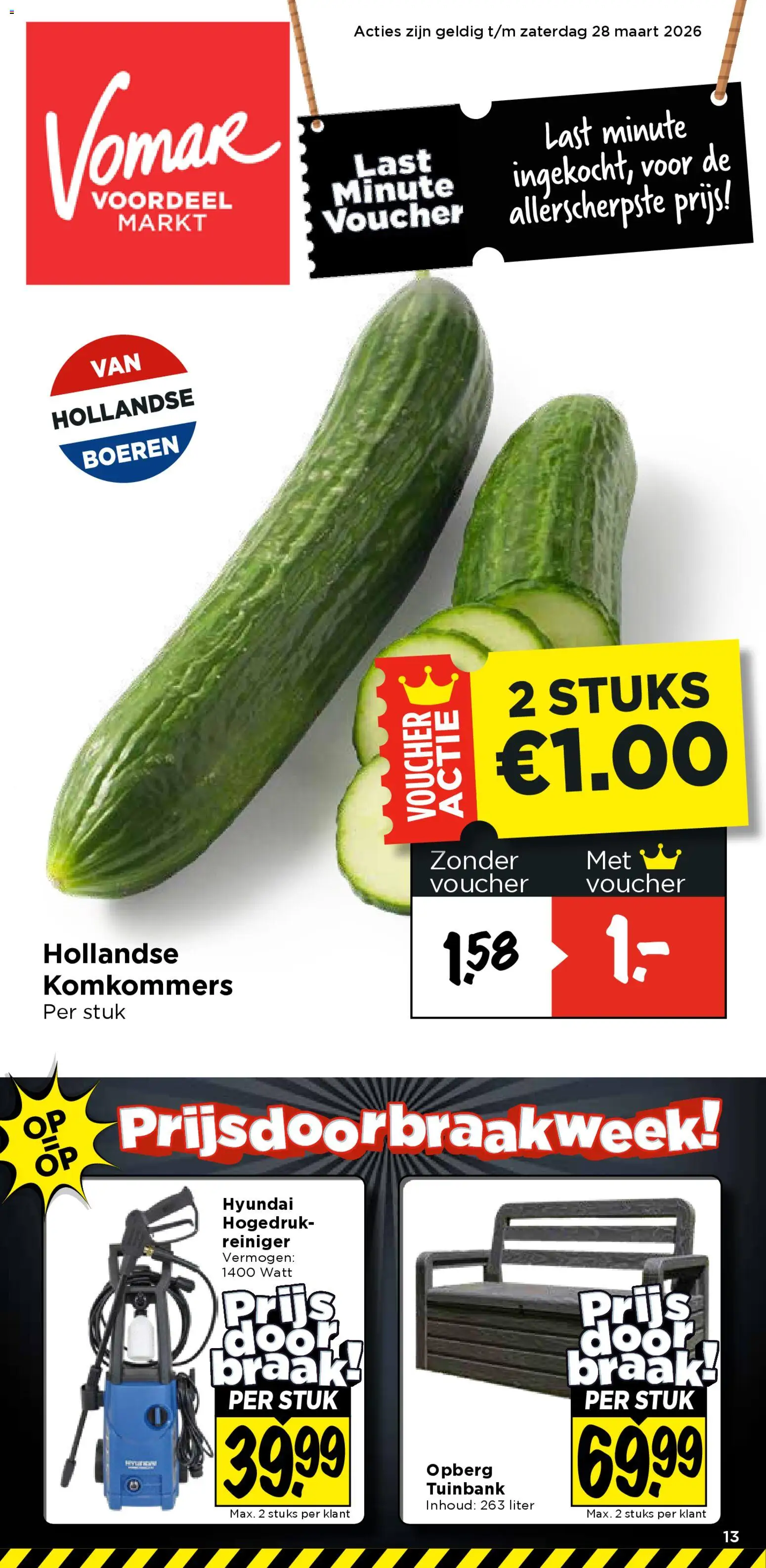 Voorbeeld van Vomar folder - Weekend folder van winkel Vomar geldig vanaf 26-03-2026