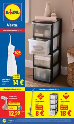 LIDL parduotuvės leidinio Leidinys - Ne maisto prekių pasiūlymai galiojančio nuo 2026.01.19 peržiūra