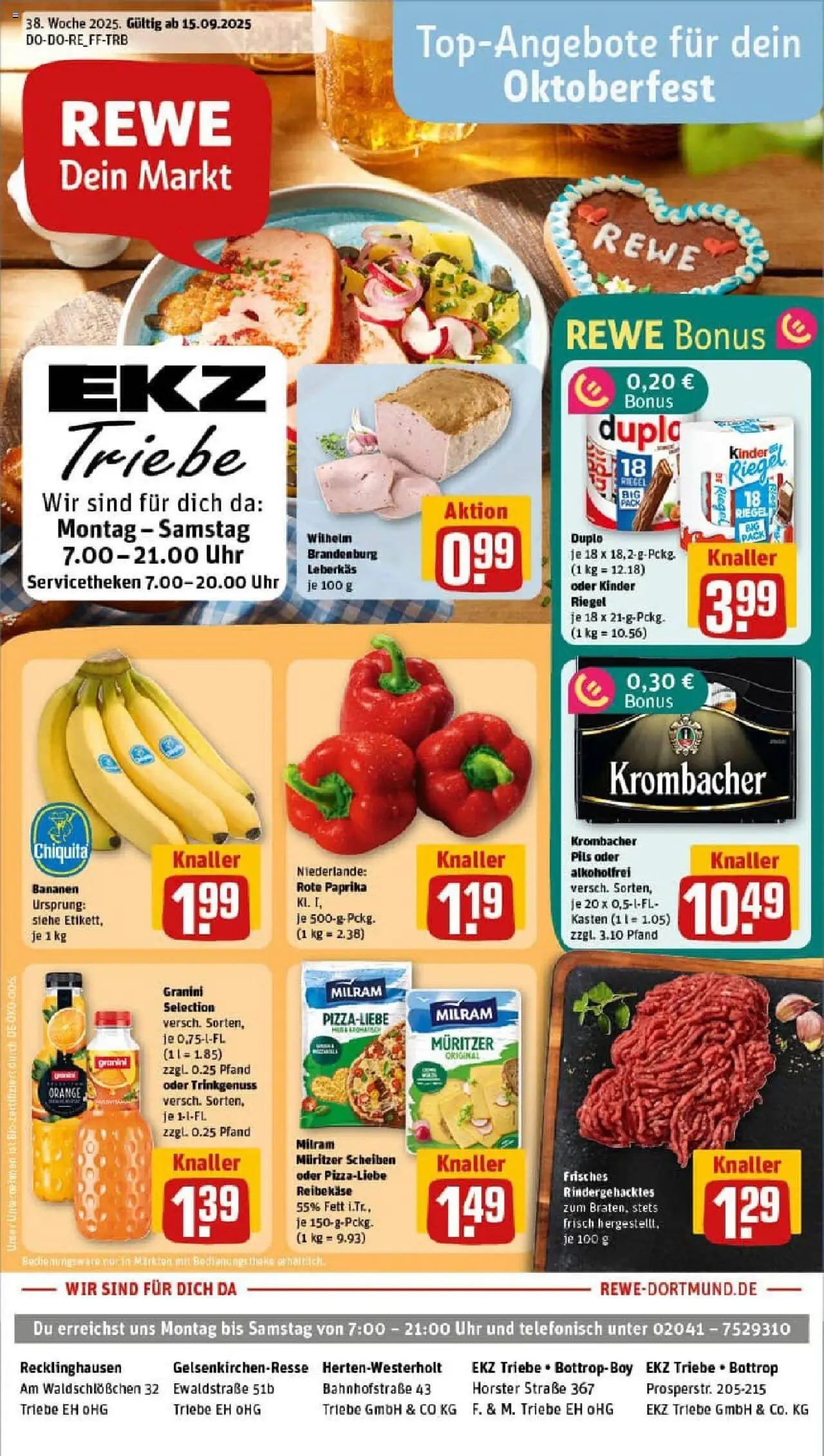 REWE Prospekt ab 14.09.2025 nächste Woche - Prospekt Herten	