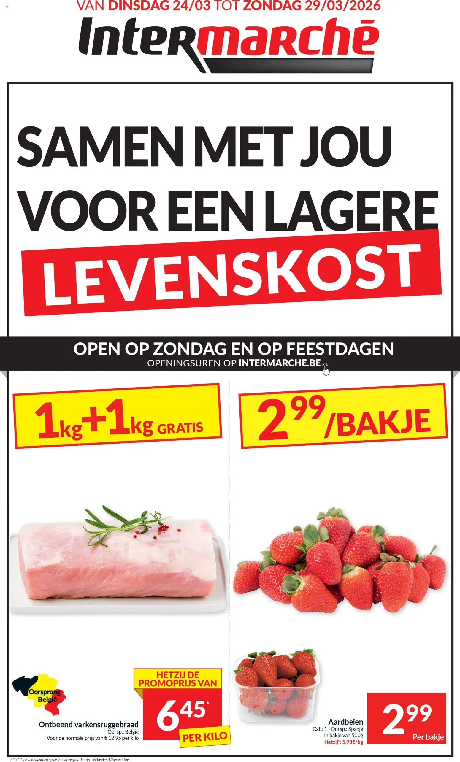 Voorbeeld van Intermarché Folder week 13 van winkel Intermarché geldig vanaf 24/03/2026 - Aardbeien