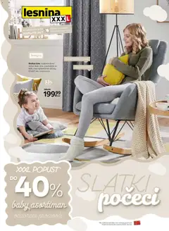 Pregled letka Lesnina XXXL: Slatki počeci baby specijal katalog do 31.03.2026 trgovine Lesnina vrijedi od 01.03.2026