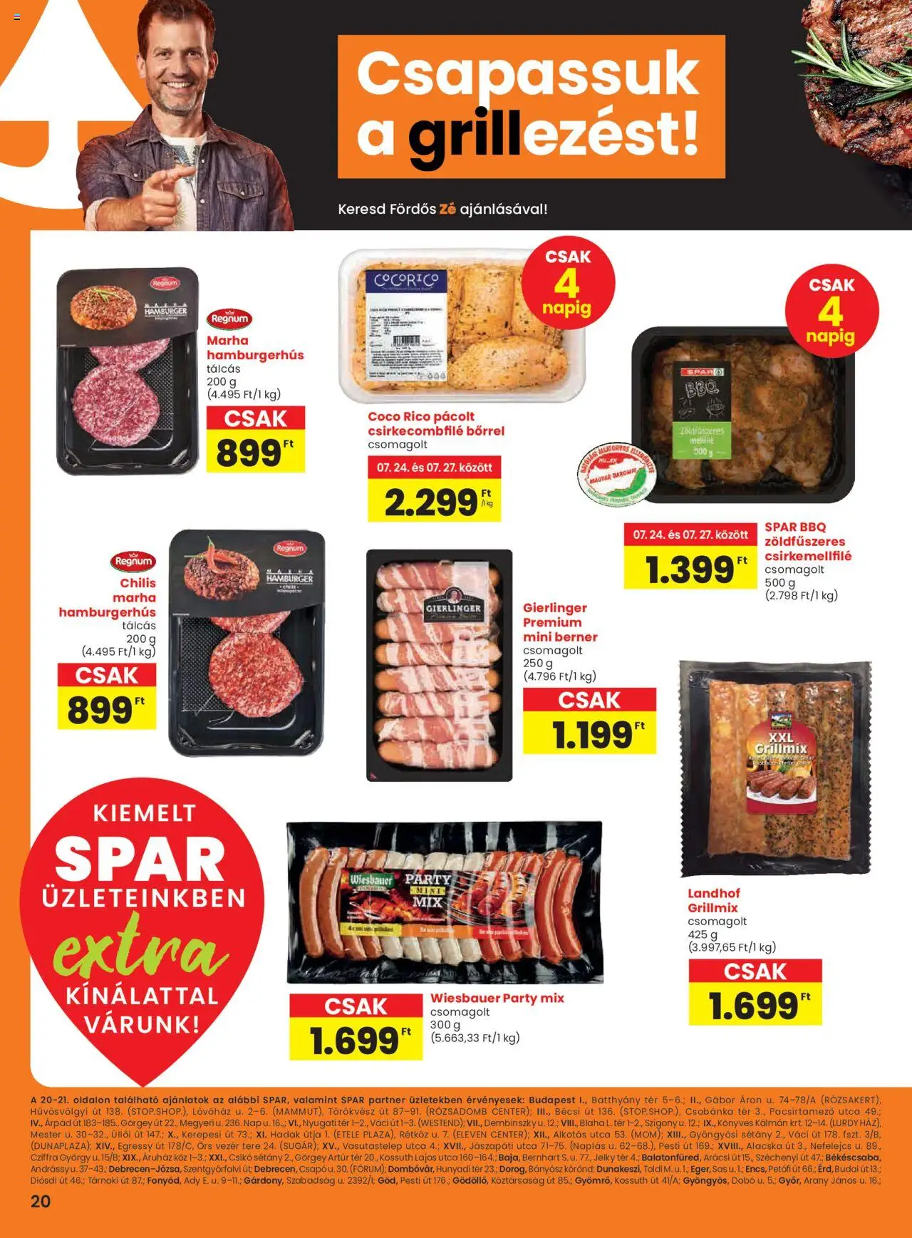 Spar aktuális szórólap, érvényes 2025.07.24.-től - 1 oldal