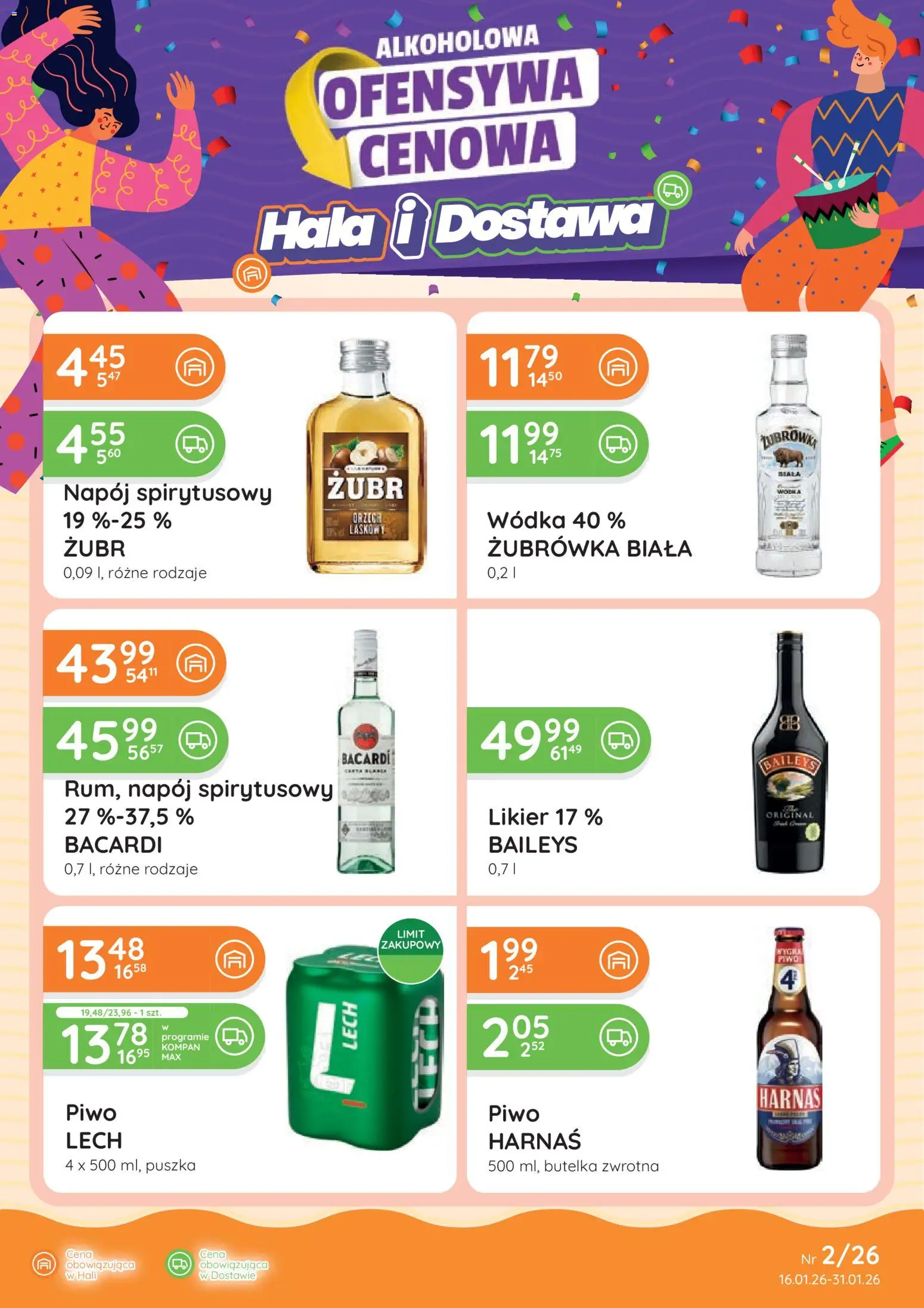 Pogląd gazetki "Ofensywa Alkoholowa" ze sklepu Eurocash ważnej od 16.01.2026