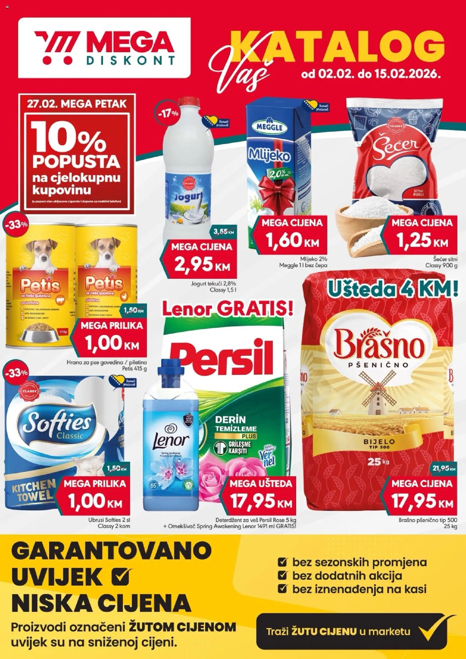Pregled letka Katalog trgovine Mega Diskont vrijedi od 02.02.2026.