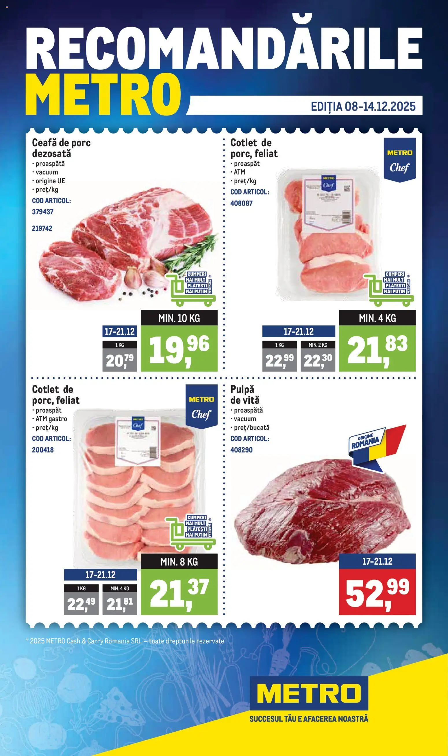 Previzualizarea de cataloage: Metro Catalog nou valabil de la 15.12.2025