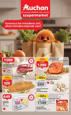 Auchan - Szupermarket akciós újság megtekintése, amely érvényes 2026.01.29.-től