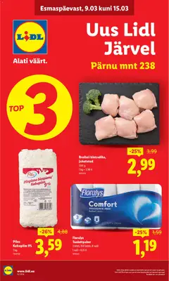 Lidl kliendilehe eelvaade alates 09.03.2026