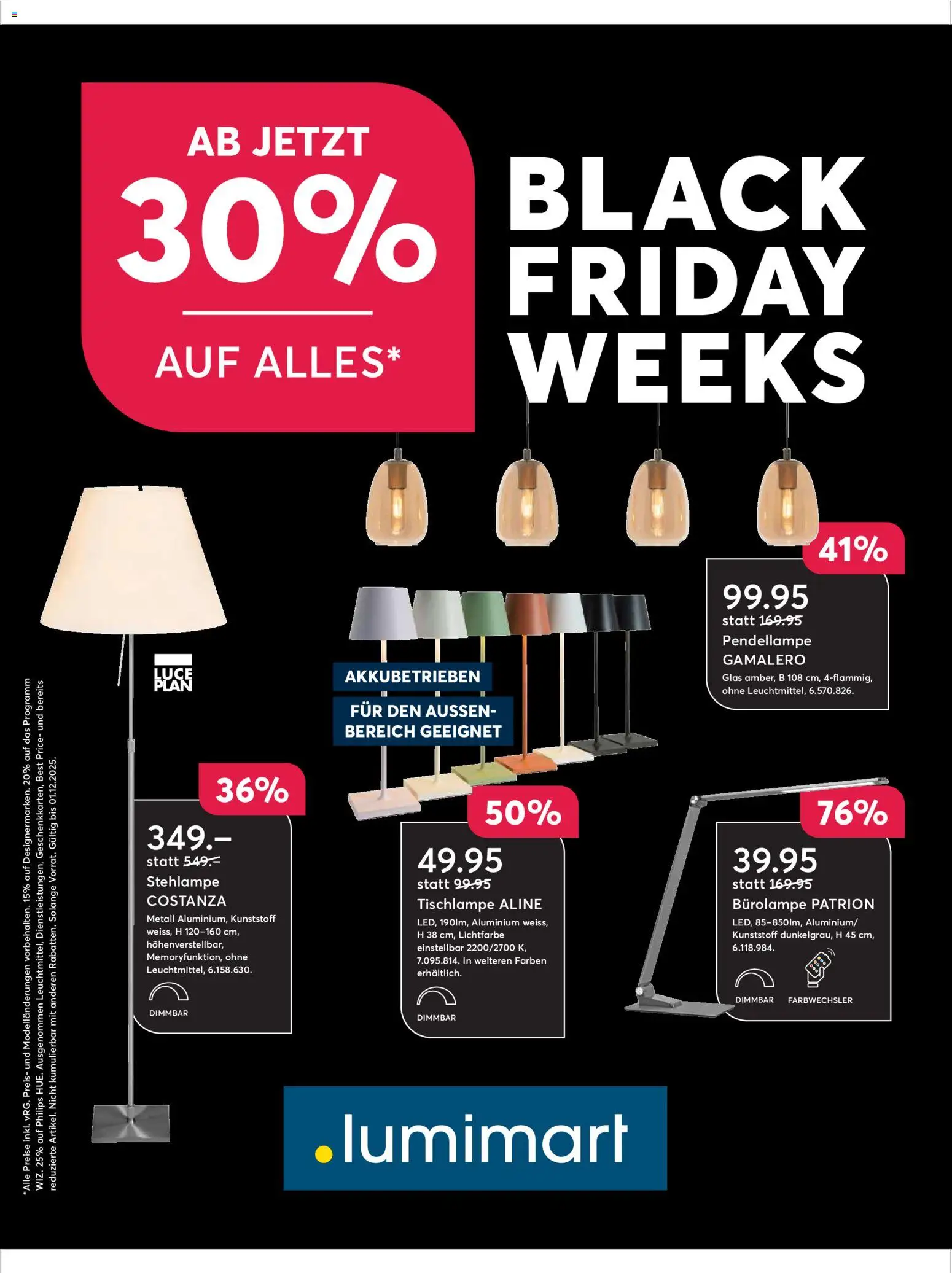 Vorschau des Merkblatts Black Friday vom Shop Lumimart gültig von 19.11.2025 bis 01.12.2025