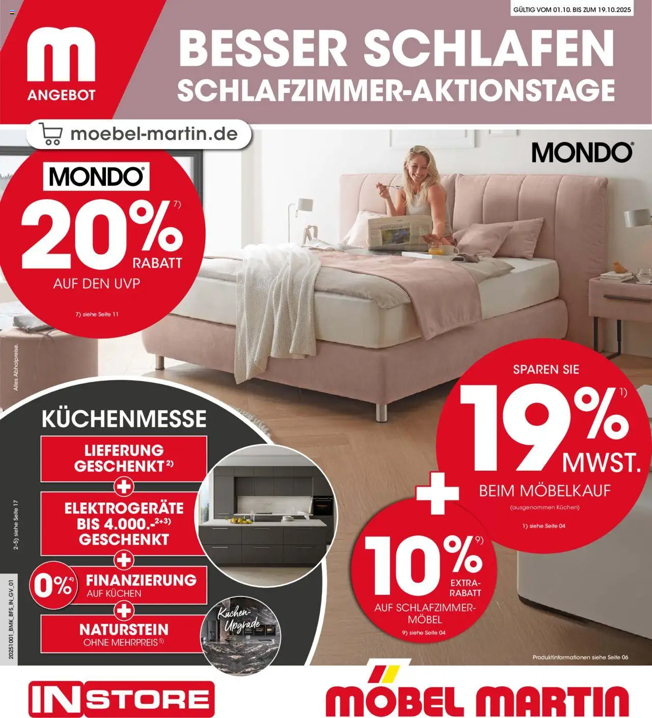 Möbel Martin Prospekt Besser schlafen (vom 01.10.2025 - 19.10.2025) - Kuchen