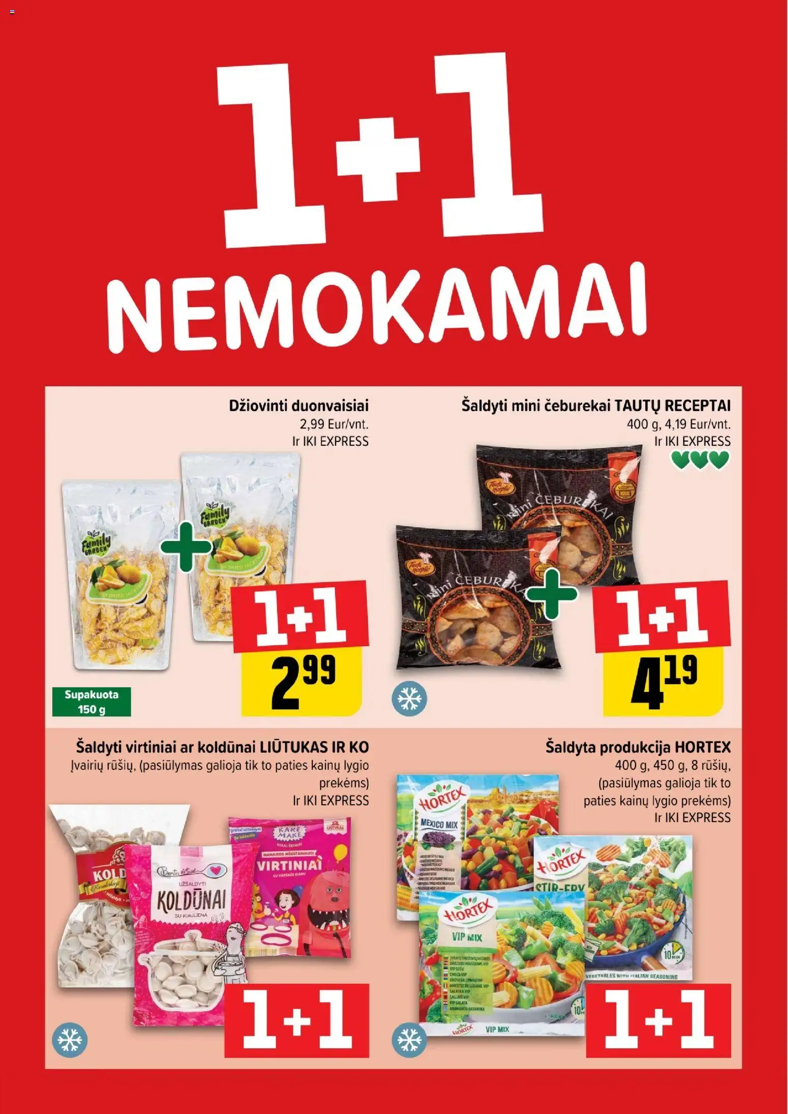 IKI parduotuvės leidinio Leidinys - 1+1 nemokamai galiojančio nuo 2026.01.19 peržiūra