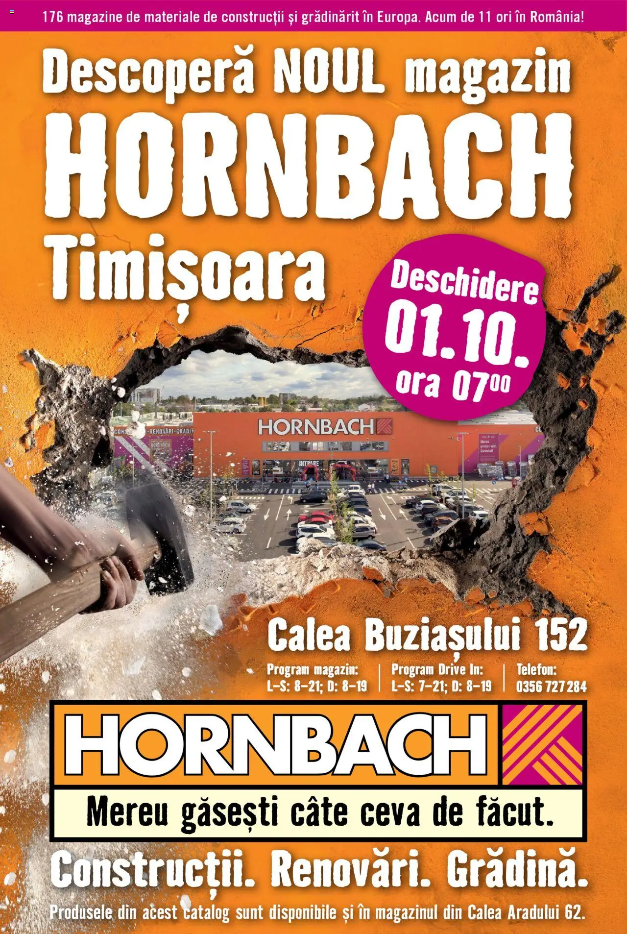 Previzualizarea de cataloage: Hornbach Catalog - Timișoara valabil de la 01.10.2025