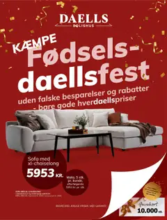 Eksempel på tilbudsavis Tilbudsavis fra butik Daells Bolighus gyldig fra 24/09/2025
