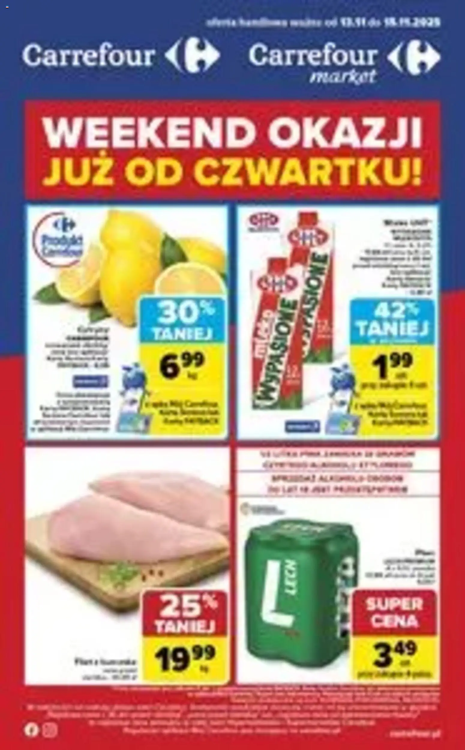 Pogląd gazetki "Weekend okazji" ze sklepu Carrefour ważnej od 13.11.2025