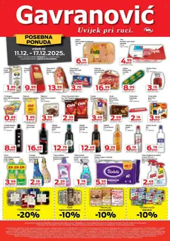 Pregled letka Katalog trgovine Gavranović vrijedi od 11.12.2025