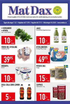 Förhandsgranska reklamblad Matdax erbjudanden från butik Matdax gäller från 27/04/2026