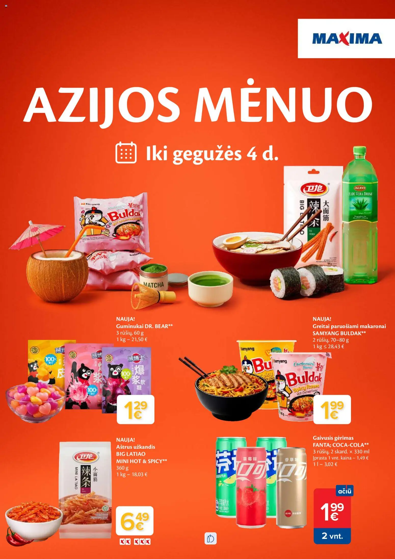 MAXIMA parduotuvės leidinio MAXIMA leidinys - Azijos mėnuo galiojančio nuo 2026.04.07 peržiūra