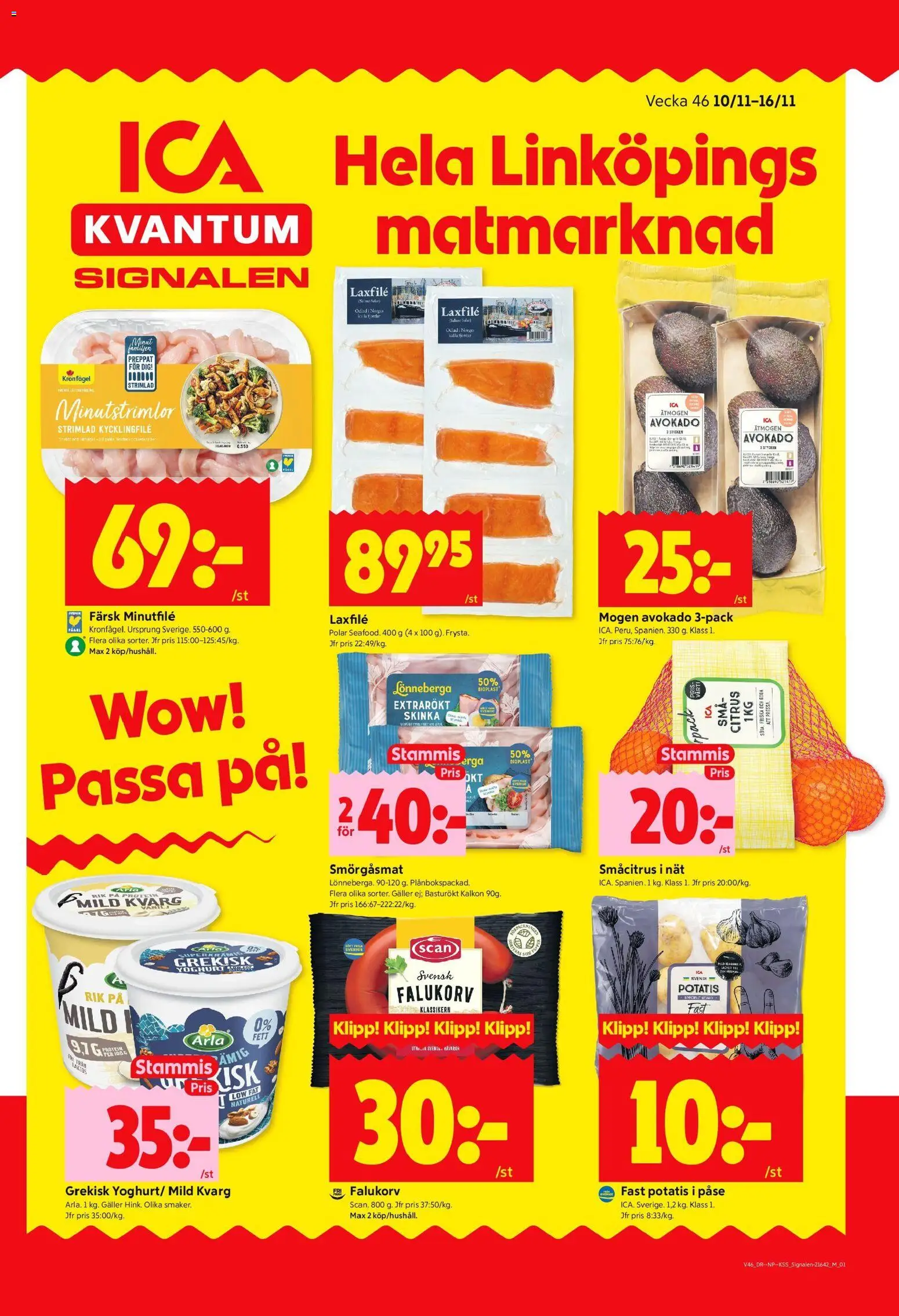 Förhandsgranska reklamblad Linköping från butik ICA Kvantum gäller från 10/11/2025