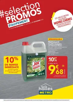 Prévisualisation de Sélection Promos Equipement du magasin METRO formulaire valide 27/11/2025