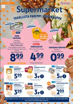 Kaupan K-Supermarket Tarjoukset esikatselu, voimassa 20/11/2025
