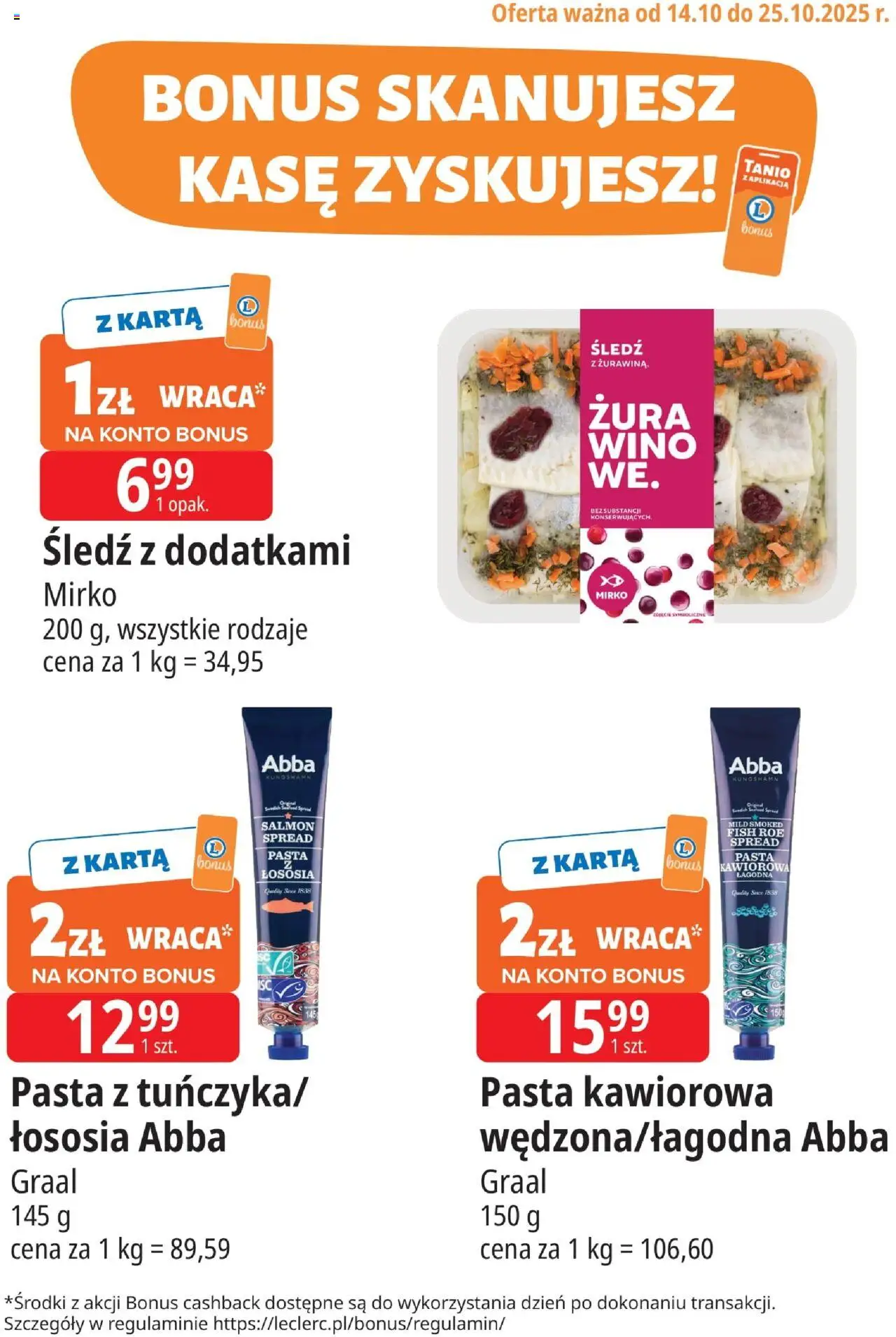 E.Leclerc Kłodzko kupony dodatkowe od 14.10.2025 - Nowa Gazetka - Numer strony 1