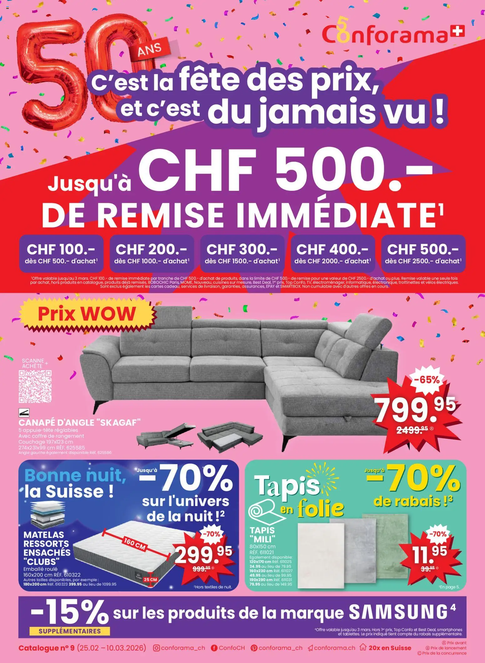 Vorschau des Merkblatts Aktionen FR vom Shop Conforama gültig von 25.02.2026 bis 10.03.2026