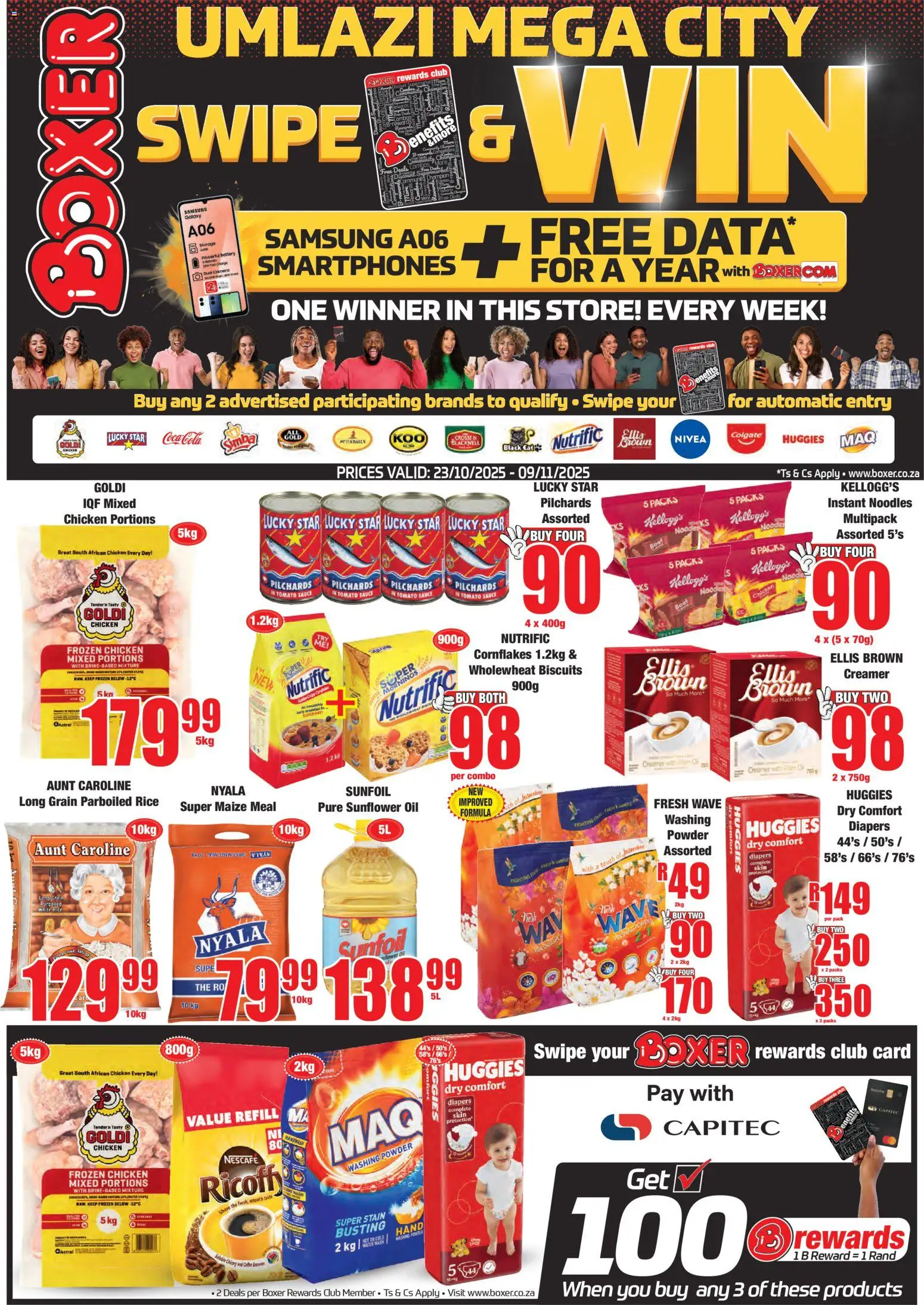 Boxer KwaZulu-Natal - Umlazi Mega City Specials from 23/10 - 09/11/2025 > Promotions