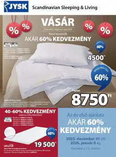 JYSK - Akciós újság JYSK megtekintése, amely érvényes 2025.12.31.-től