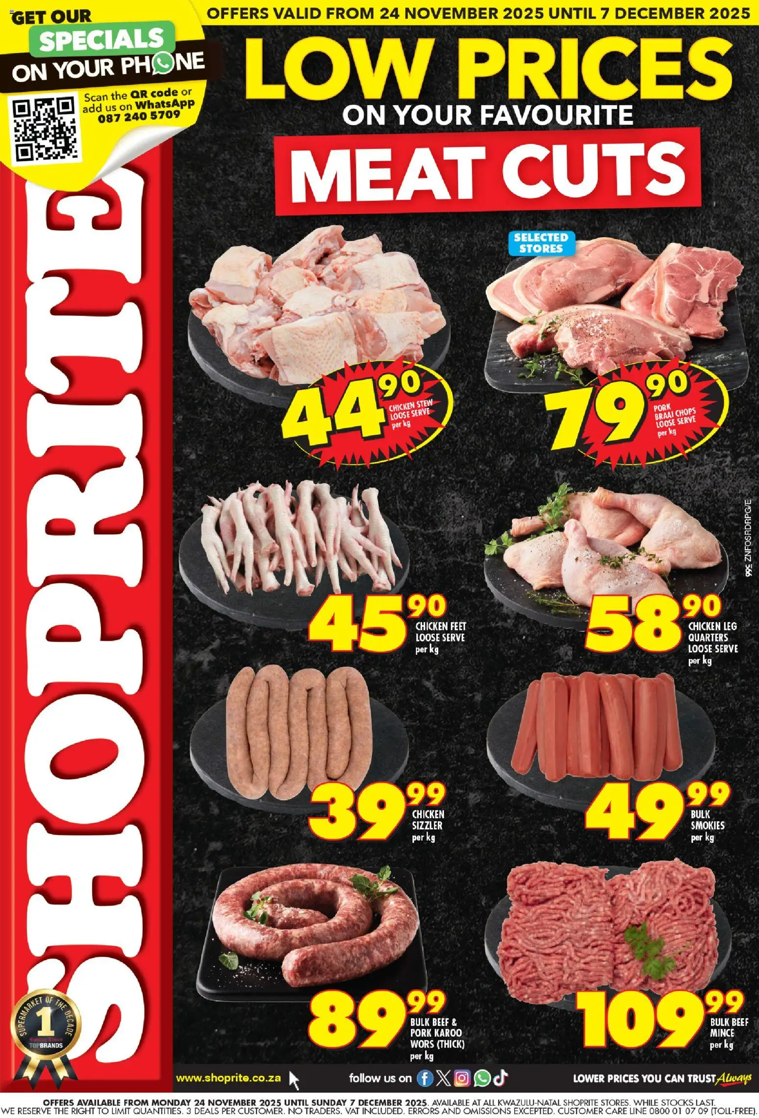Preview of Shoprite flyer valid from 24/11/2025