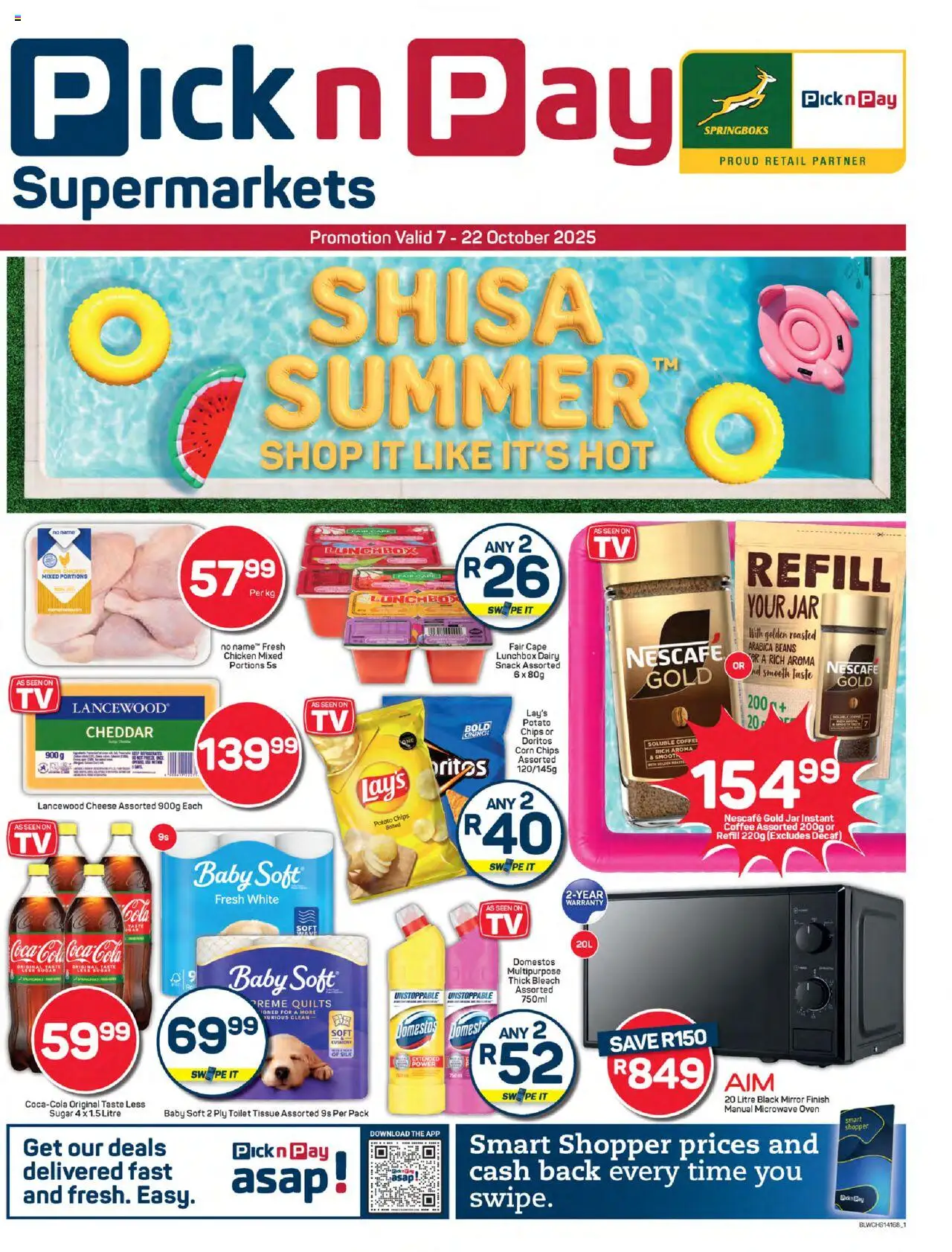 Pick n Pay Western Cape - Specials from 07/10 - 22/10/2025 > Promotions