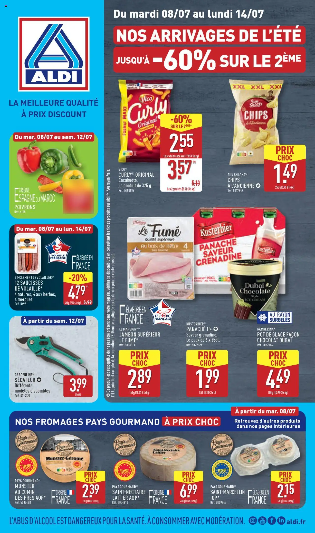 Catalogue de la semaine 28 de la boutique Aldi valable du 08/07/2025 - Page numéro 1