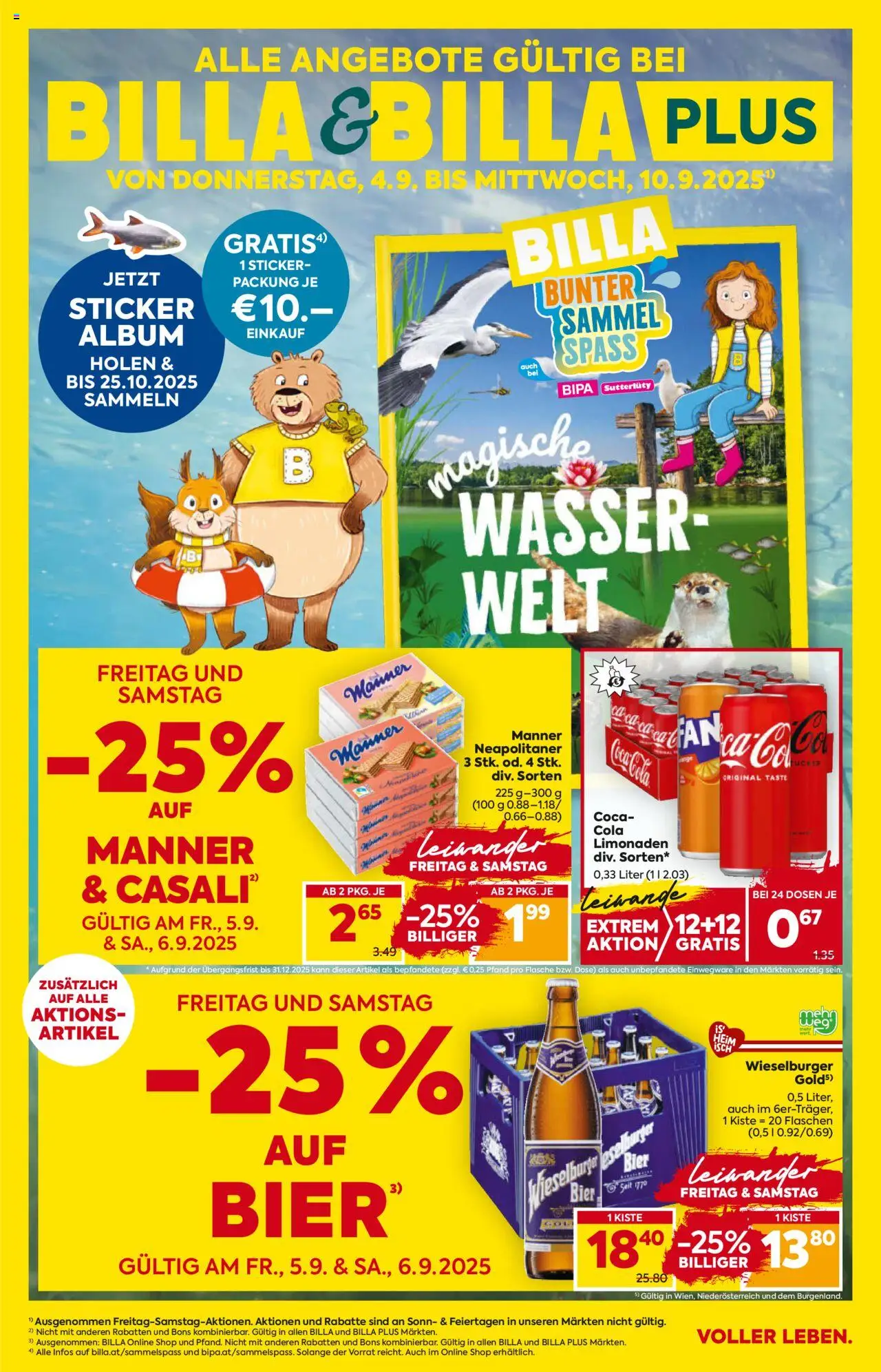  BILLA Flugblatt ab 04.09.2025 vorschau >> Niederösterreich - Seite 1