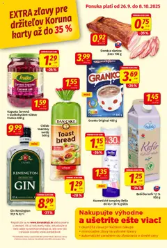 Náhľad Koruna letáku platného od 26.09.2025