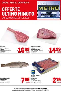 Anteprima dell'opuscolo Metro volantino Offerte freschissimi dal negozio Metro valido da 28/04/2026