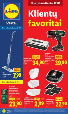 LIDL parduotuvės leidinio Leidinys - Klientų favoritai galiojančio nuo 2025.12.01 peržiūra