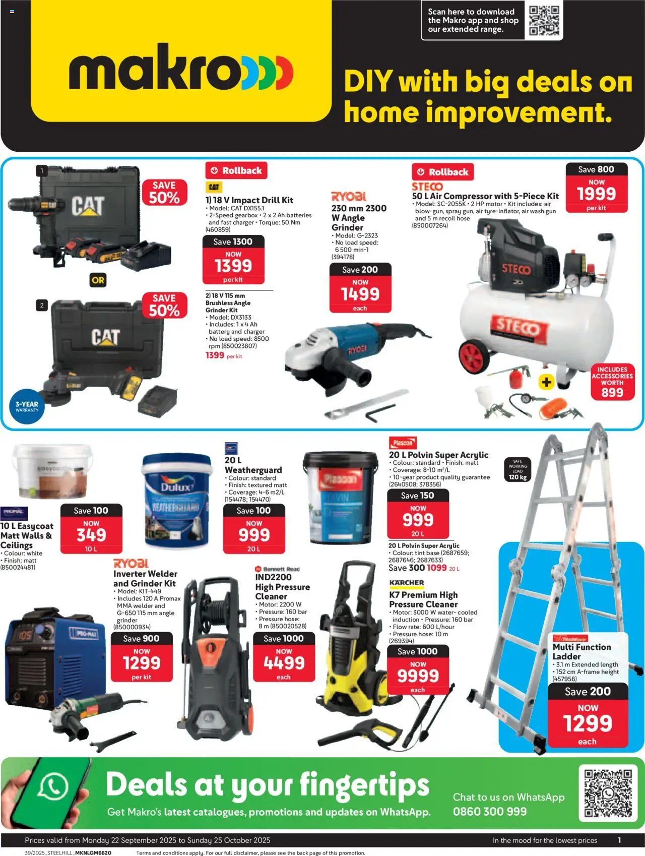 Makro DIY Catalogue from 22/09 - 25/10/2025 > Promotions