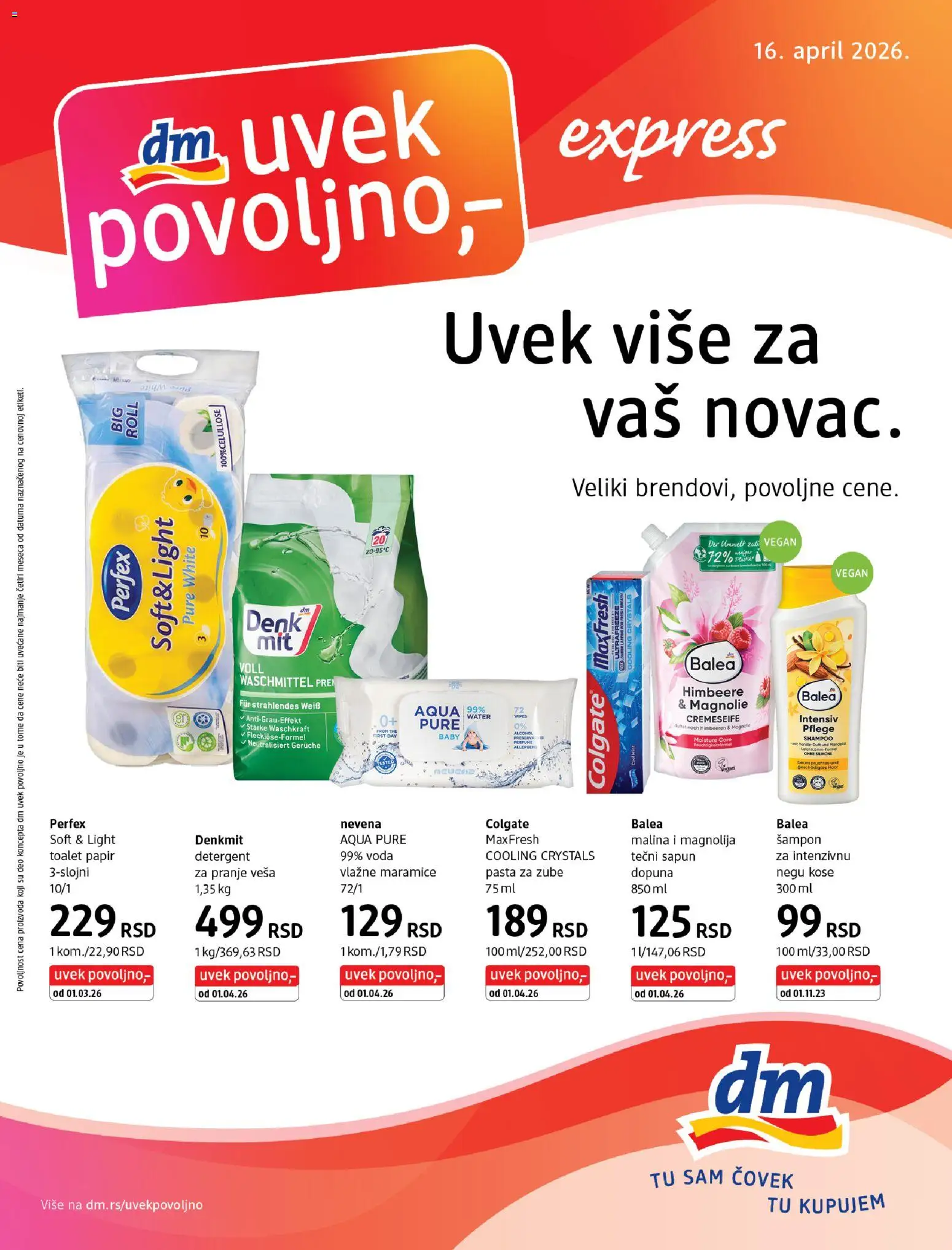 Pregled DM Drogerie kataloga - važi od 16.04.2026