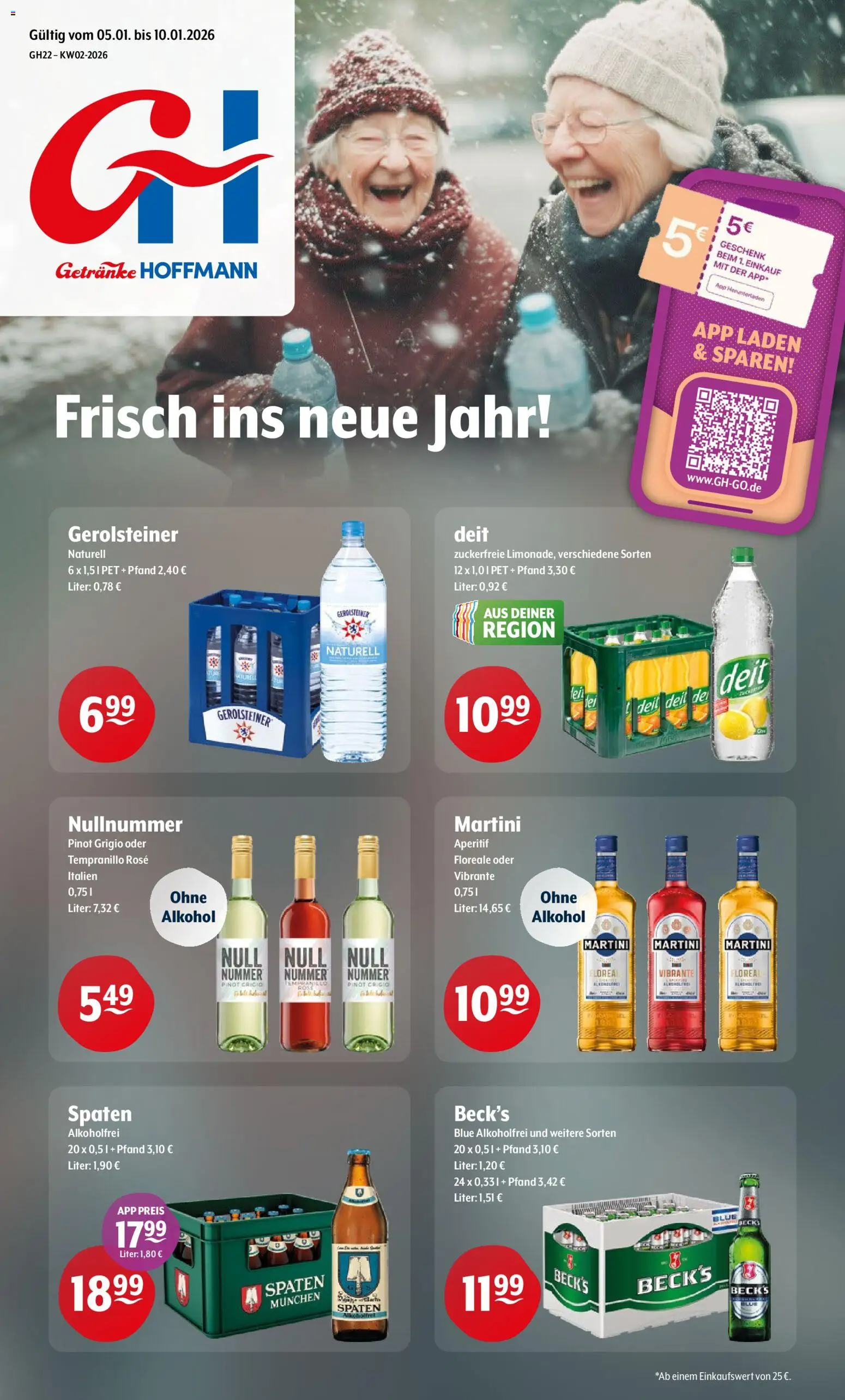 Vorschau von dem Prospekt des Geschäftes Getränke Hoffmann, gültig ab dem 05.01.2026